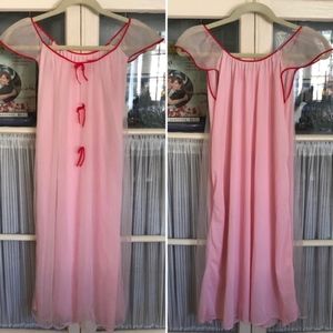 Vintage Venusform Sheer Pink Nightgown